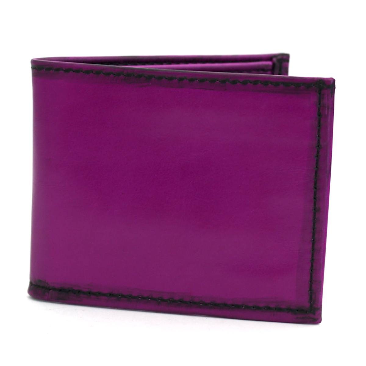 Мъжки кожен портфейл цвят лилав