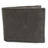 сив мъжки кожен портфейл 6501