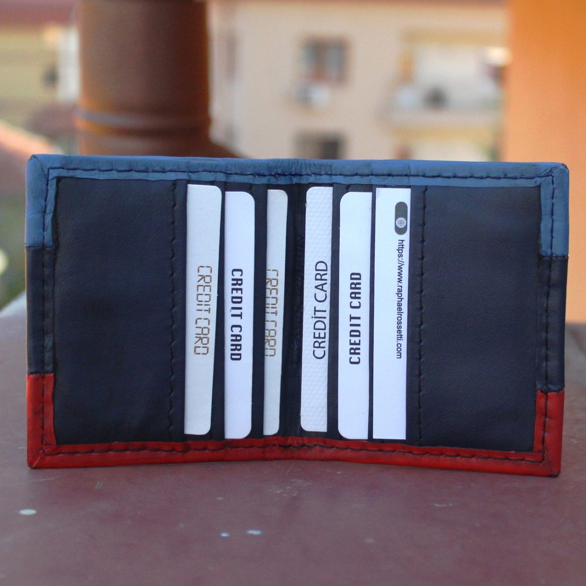 мъжки портфейл и картодържач комплект - картодържач вътре