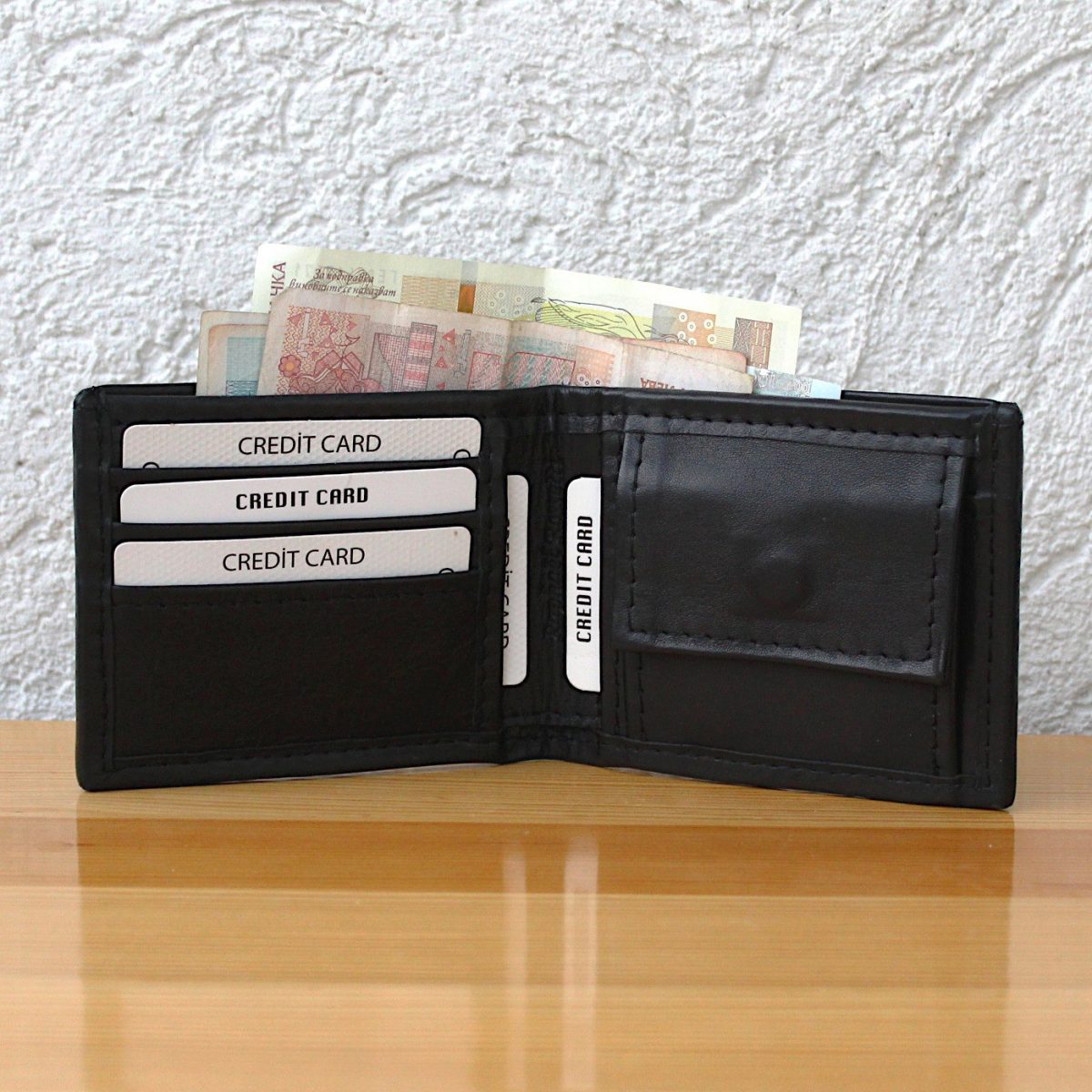 персонализиран комплект чанта и портфейл - портфейл карти