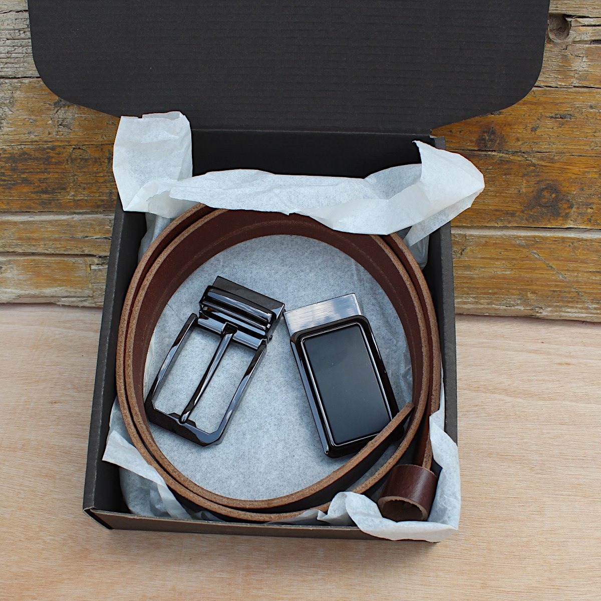 Тъмно Кафяв Колан с Две Катарами Тъмно Кафяв Колан с Две Катарами 4