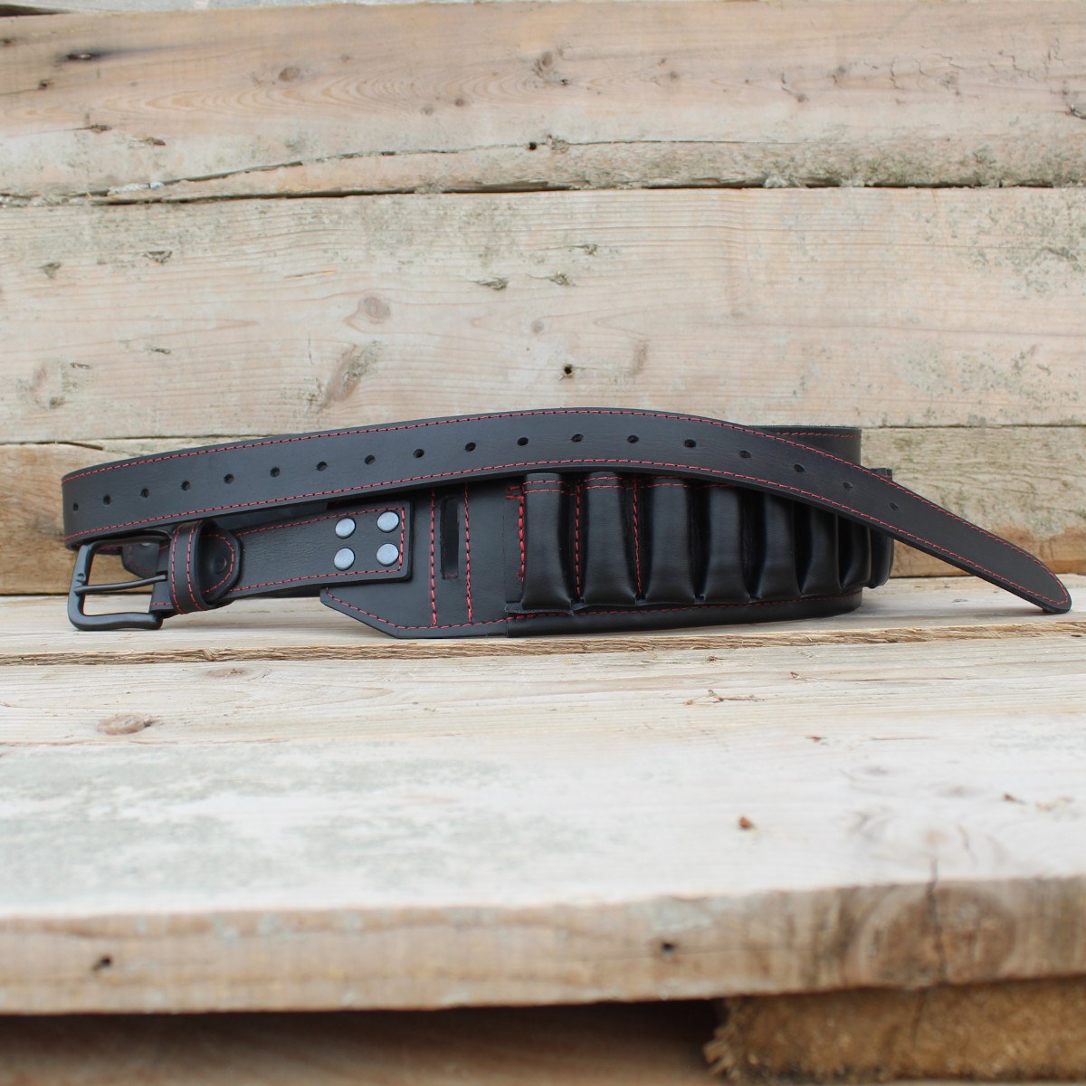 Черен Кожен Патрондаш 12/16/20 Калибър 1 Черен Кожен Патрондаш 12/16/20 Калибър 6