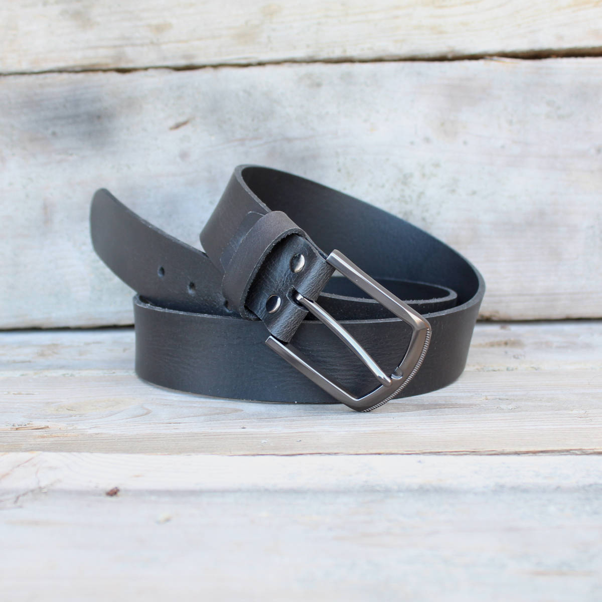 Мъжки Черен Колан Със Сива Катарама АРТ# 9621 Мъжки Черен Колан Със Сива Катарама АРТ# 9621 - 2