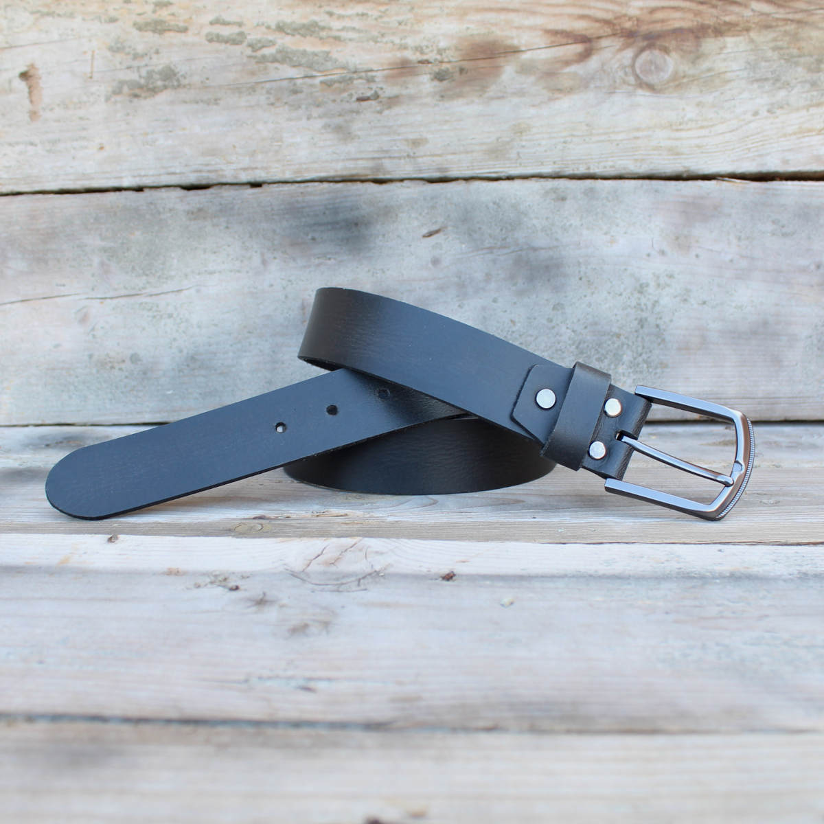 Мъжки Черен Колан Със Сива Катарама АРТ# 9621 Мъжки Черен Колан Със Сива Катарама АРТ# 9621 - 3