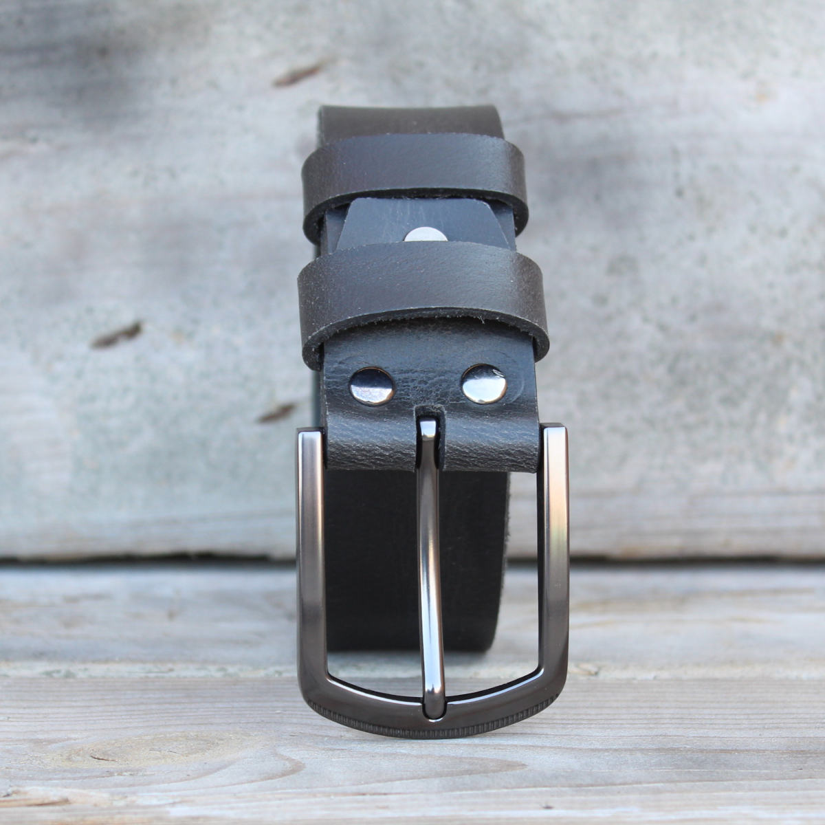 Мъжки Черен Колан Със Сива Катарама АРТ# 9621